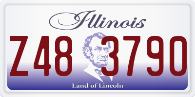 IL license plate Z483790