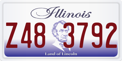 IL license plate Z483792
