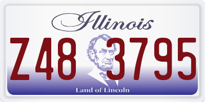 IL license plate Z483795