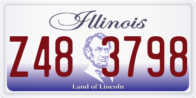 IL license plate Z483798