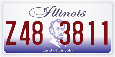 IL license plate Z483811