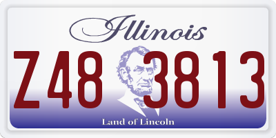 IL license plate Z483813