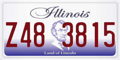 IL license plate Z483815