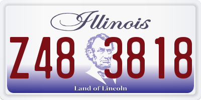 IL license plate Z483818
