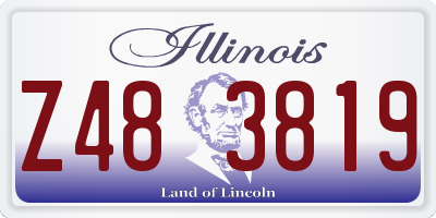 IL license plate Z483819