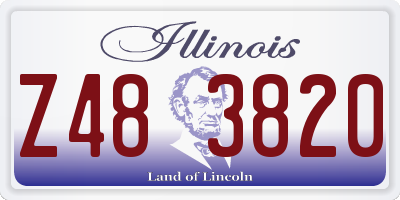 IL license plate Z483820