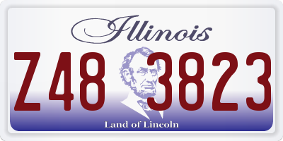 IL license plate Z483823