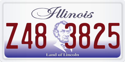 IL license plate Z483825