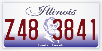IL license plate Z483841