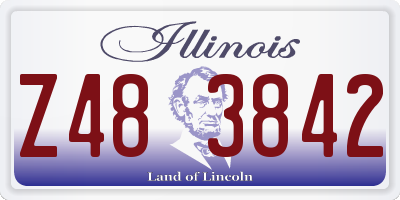 IL license plate Z483842