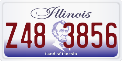 IL license plate Z483856