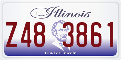 IL license plate Z483861