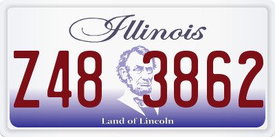 IL license plate Z483862