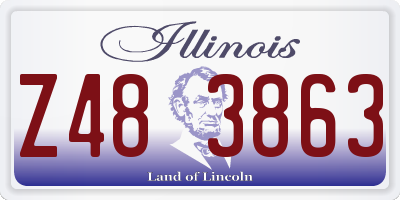 IL license plate Z483863