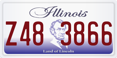 IL license plate Z483866