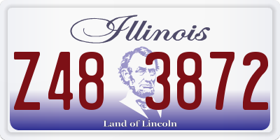 IL license plate Z483872