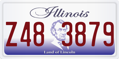 IL license plate Z483879