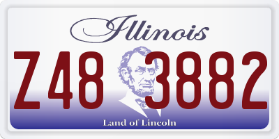 IL license plate Z483882