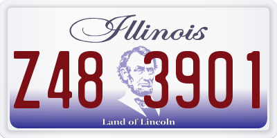 IL license plate Z483901