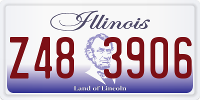 IL license plate Z483906