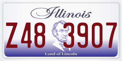 IL license plate Z483907