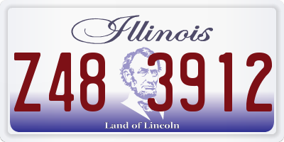 IL license plate Z483912