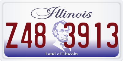 IL license plate Z483913