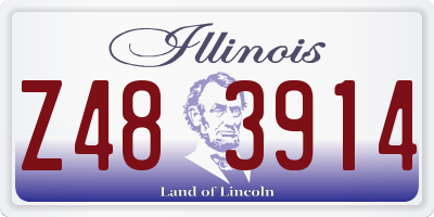IL license plate Z483914