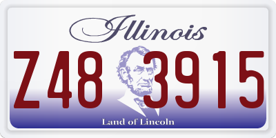 IL license plate Z483915