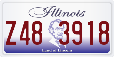 IL license plate Z483918