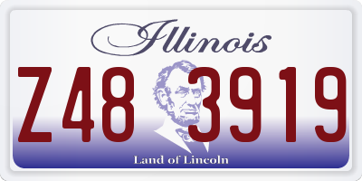 IL license plate Z483919