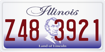 IL license plate Z483921