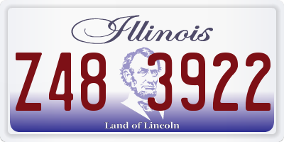 IL license plate Z483922