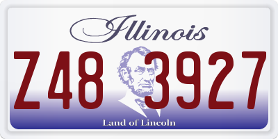 IL license plate Z483927