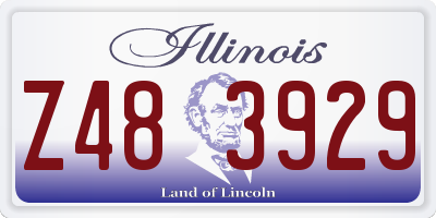 IL license plate Z483929