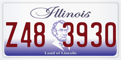 IL license plate Z483930