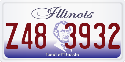 IL license plate Z483932