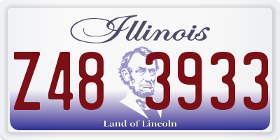 IL license plate Z483933