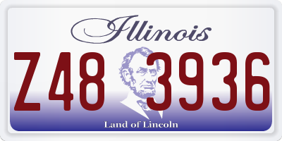 IL license plate Z483936