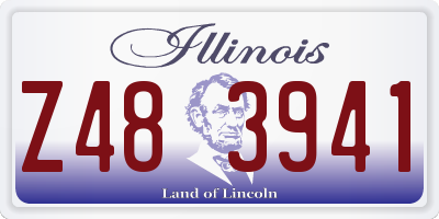 IL license plate Z483941