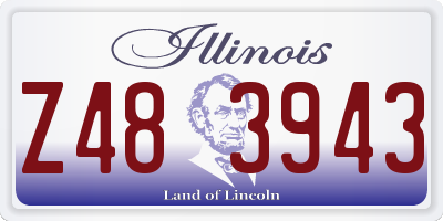 IL license plate Z483943