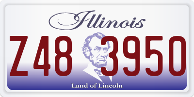 IL license plate Z483950