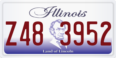 IL license plate Z483952