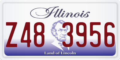IL license plate Z483956