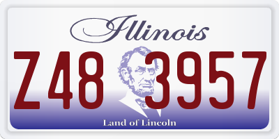 IL license plate Z483957