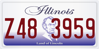 IL license plate Z483959