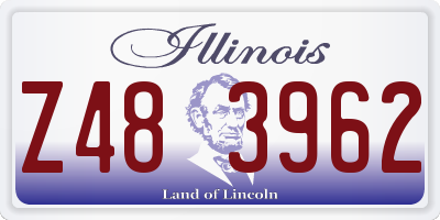IL license plate Z483962