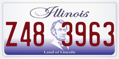 IL license plate Z483963
