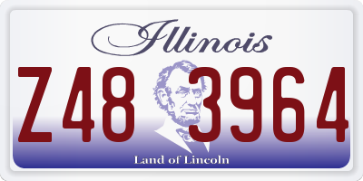 IL license plate Z483964