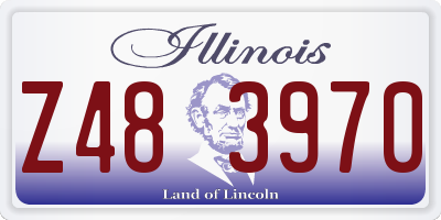 IL license plate Z483970